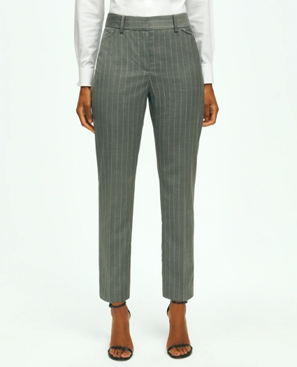 Pinstripe Pants in Wool Blend, image 1