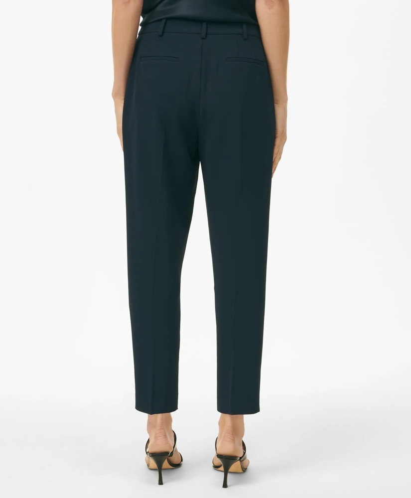 Cropped Fine Twill Crepe Pants, image 3