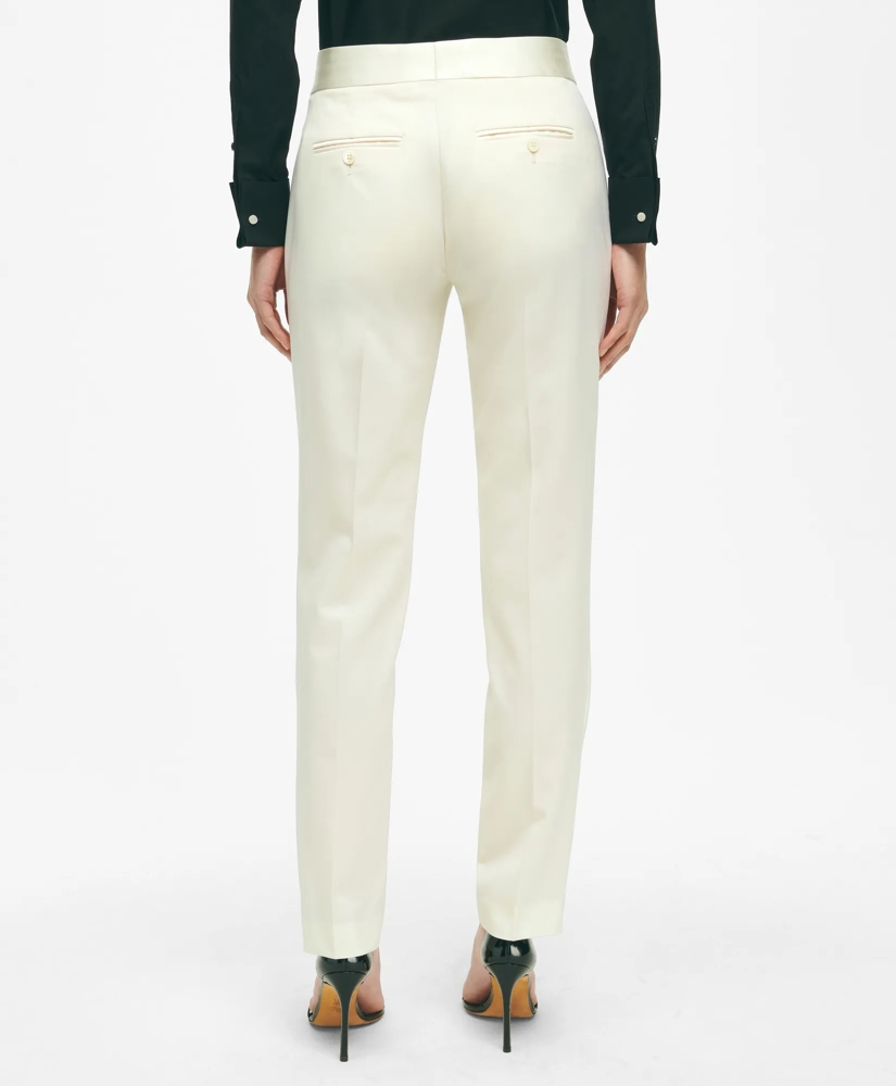 Black Fleece Tuxedo Pants in Wool, image 3