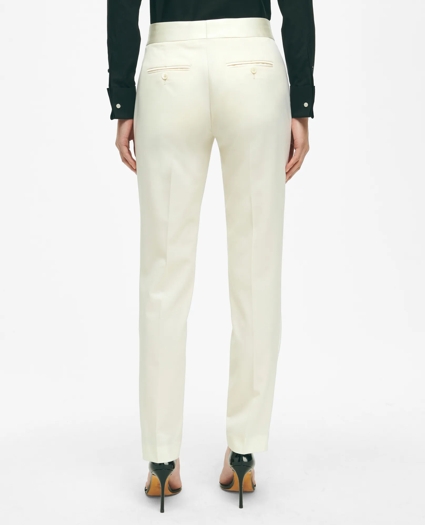 Black Fleece Tuxedo Pants in Wool, image 3