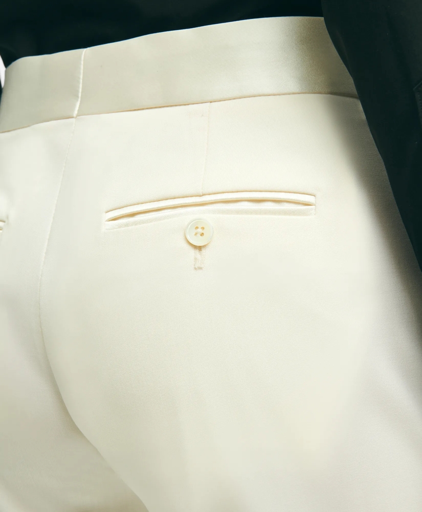Black Fleece Tuxedo Pants in Wool, image 5