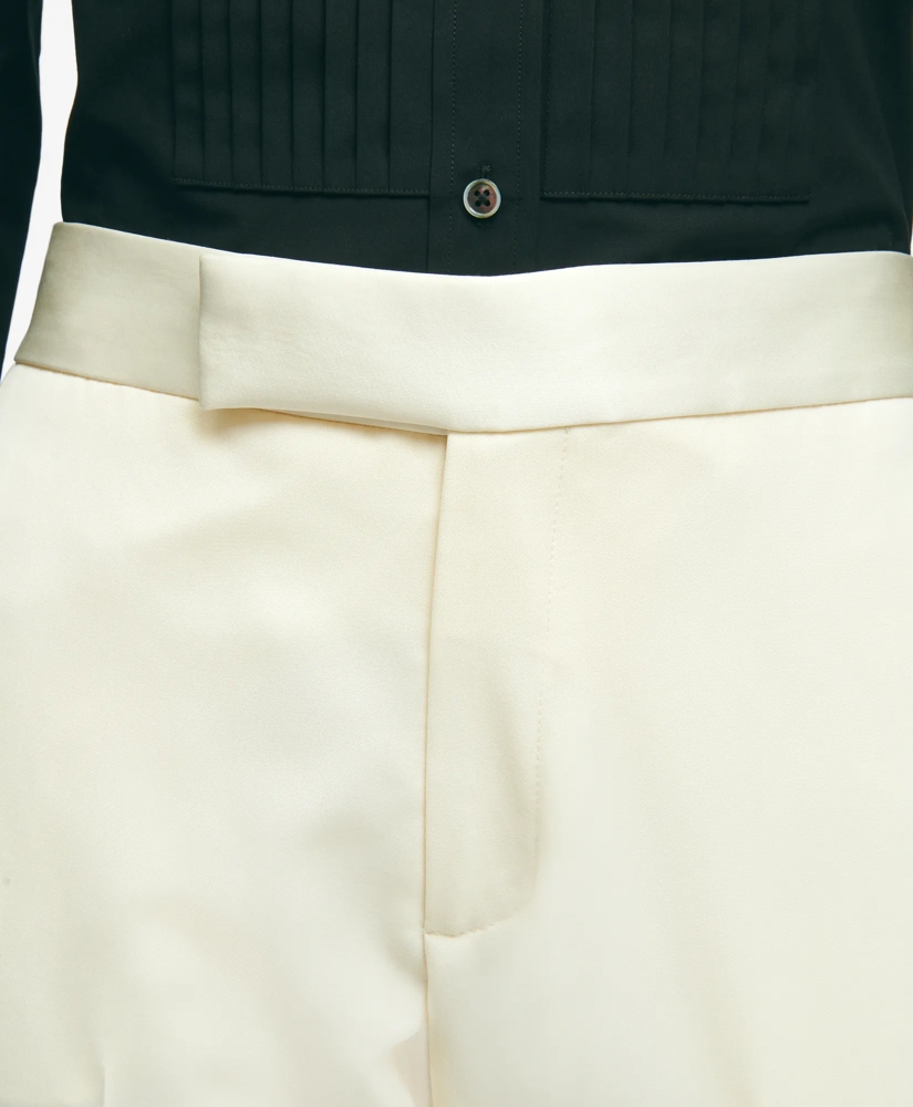 Black Fleece Tuxedo Pants in Wool, image 6