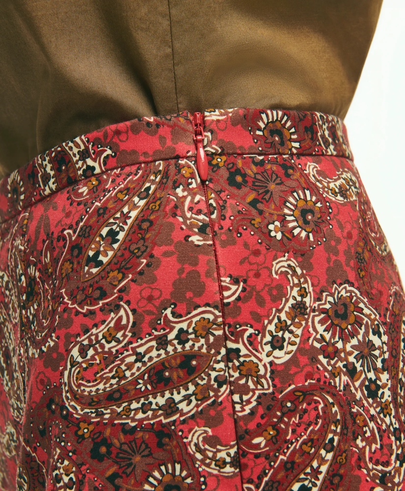Paisley Slim Side-Zip Pants, image 4