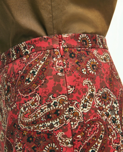 Paisley Slim Side-Zip Pants, image 4