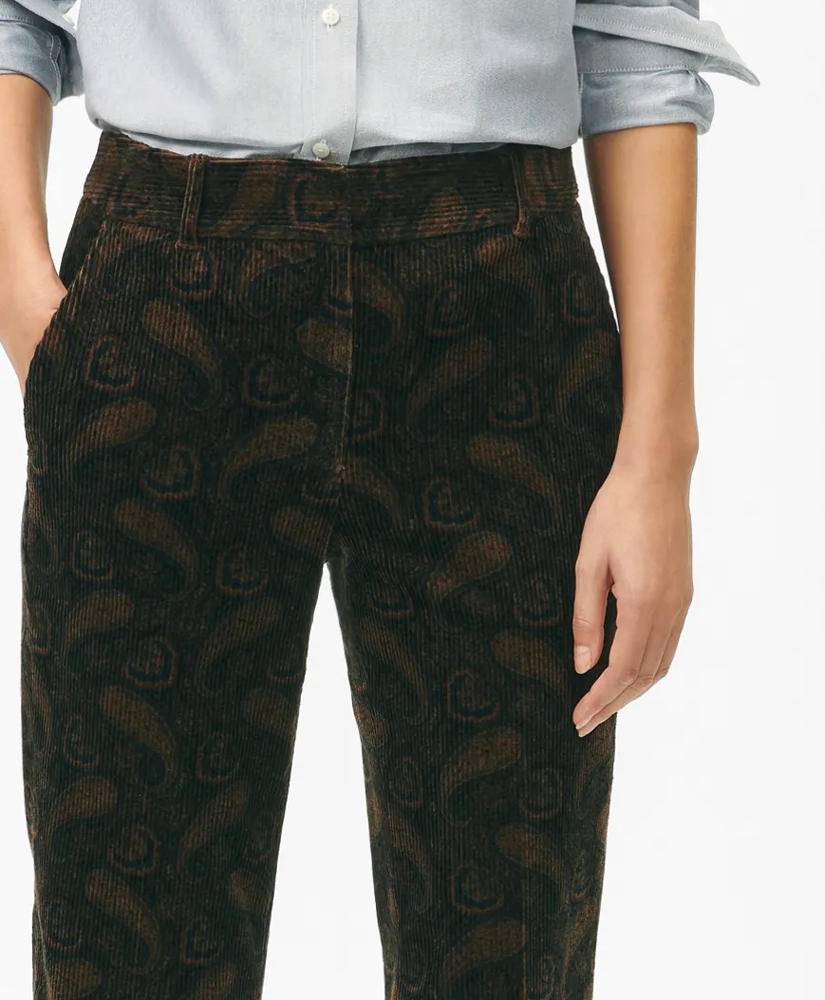 Trousers in Paisley Corduroy, image 3