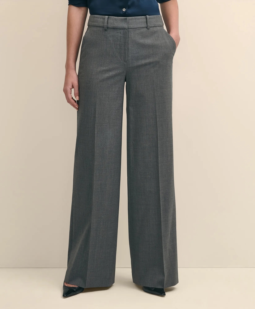 The Essentials Wide-Leg Trousers in Wool Blend, image 2
