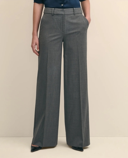 The Essentials Wide-Leg Trousers in Wool Blend, image 2