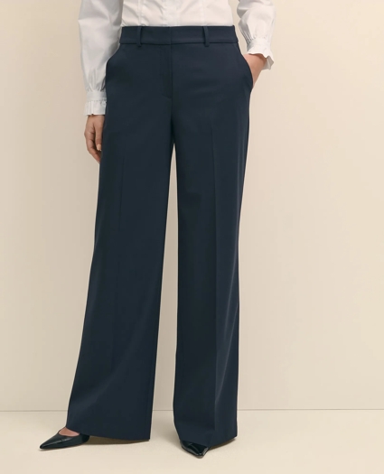 The Essentials Wide-Leg Trousers in Wool Blend, image 2