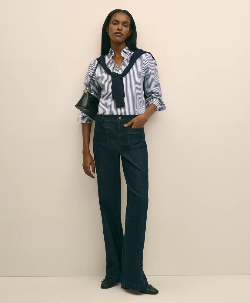 Patch Pocket Bootcut Jeans