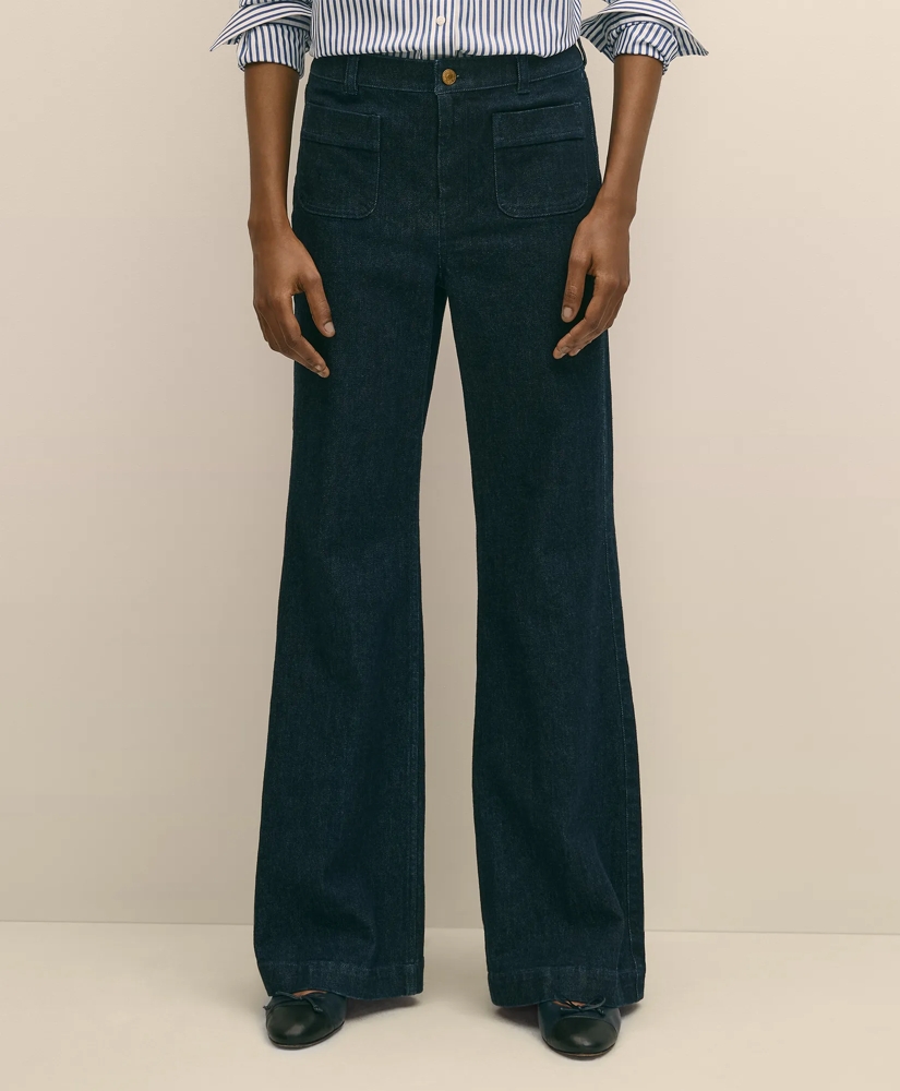 Patch Pocket Bootcut Jeans, image 2