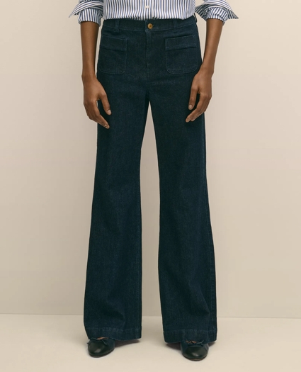 Patch Pocket Bootcut Jeans, image 2