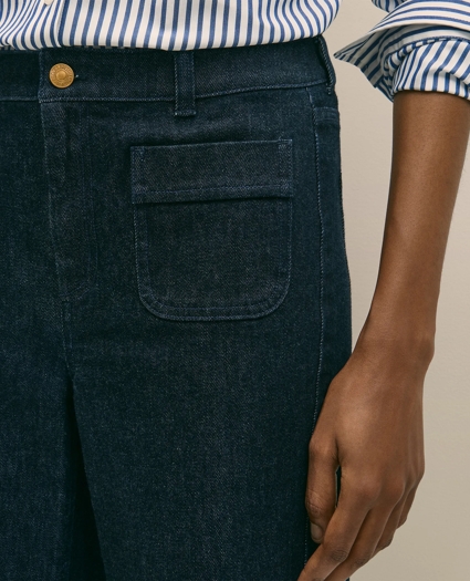 Patch Pocket Bootcut Jeans, image 3