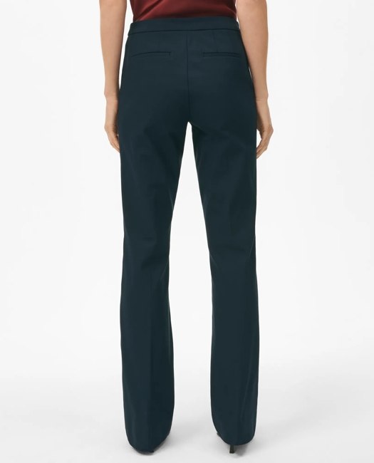 ショートパンツ PAROSH Women Straight Pants D210583CELEBRITY 013 black P.a.r.o.s.h Black Straight Pants With Elastic Waistband In