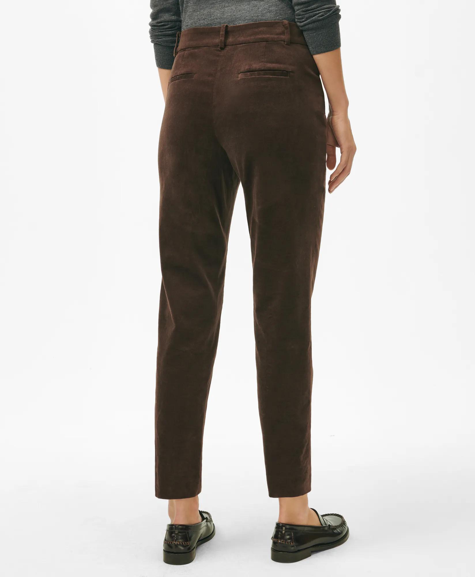 Slim Pants in Velvet Cotton Blend