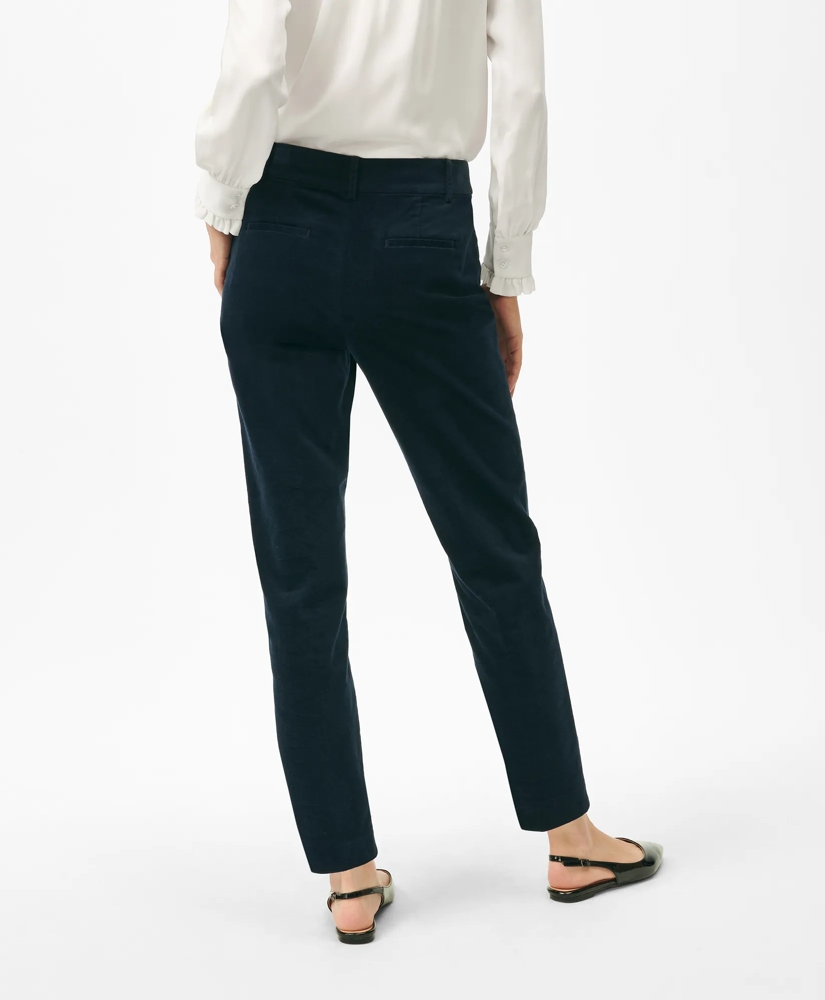 Slim Pants in Velvet Cotton Blend, image 3