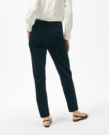 Slim Pants in Velvet Cotton Blend, image 3