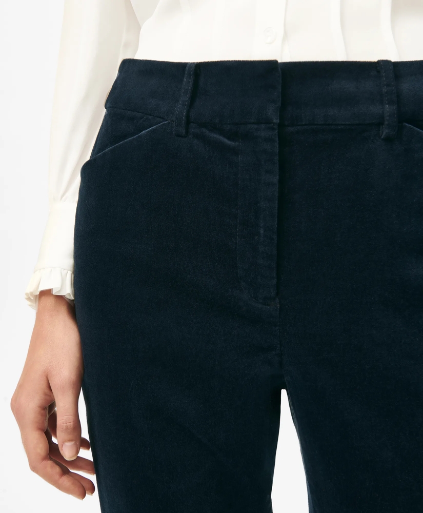Slim Pants in Velvet Cotton Blend, image 4