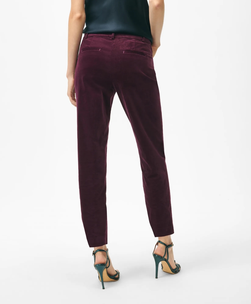 Slim Pants in Velvet Cotton Blend, image 2