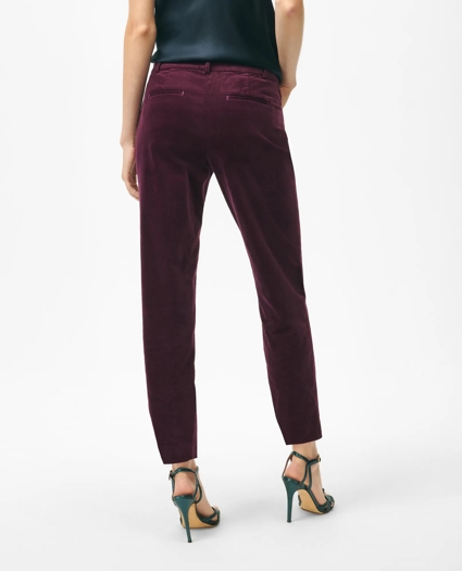 Slim Pants in Velvet Cotton Blend, image 2