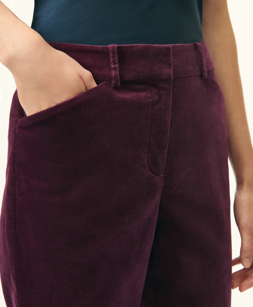 Slim Pants in Velvet Cotton Blend, image 3