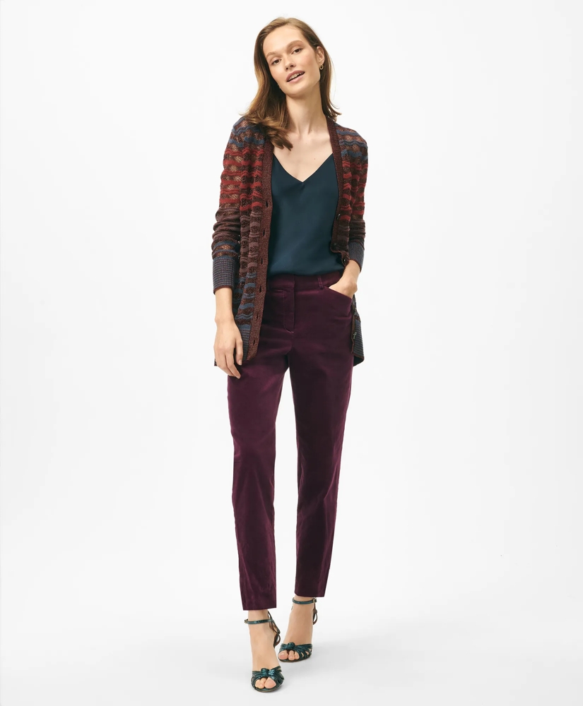 Slim Pants in Velvet Cotton Blend, image 4