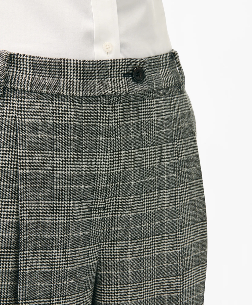 Slim Trousers in Glen Plaid Wool Blend, image 3