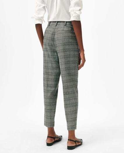 Slim Trousers in Glen Plaid Wool Blend, image 4