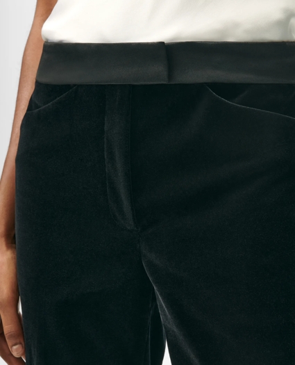 Slim Tuxedo Pants in Velvet, image 3