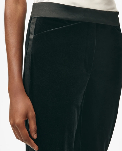 Slim Tuxedo Pants in Velvet, image 5