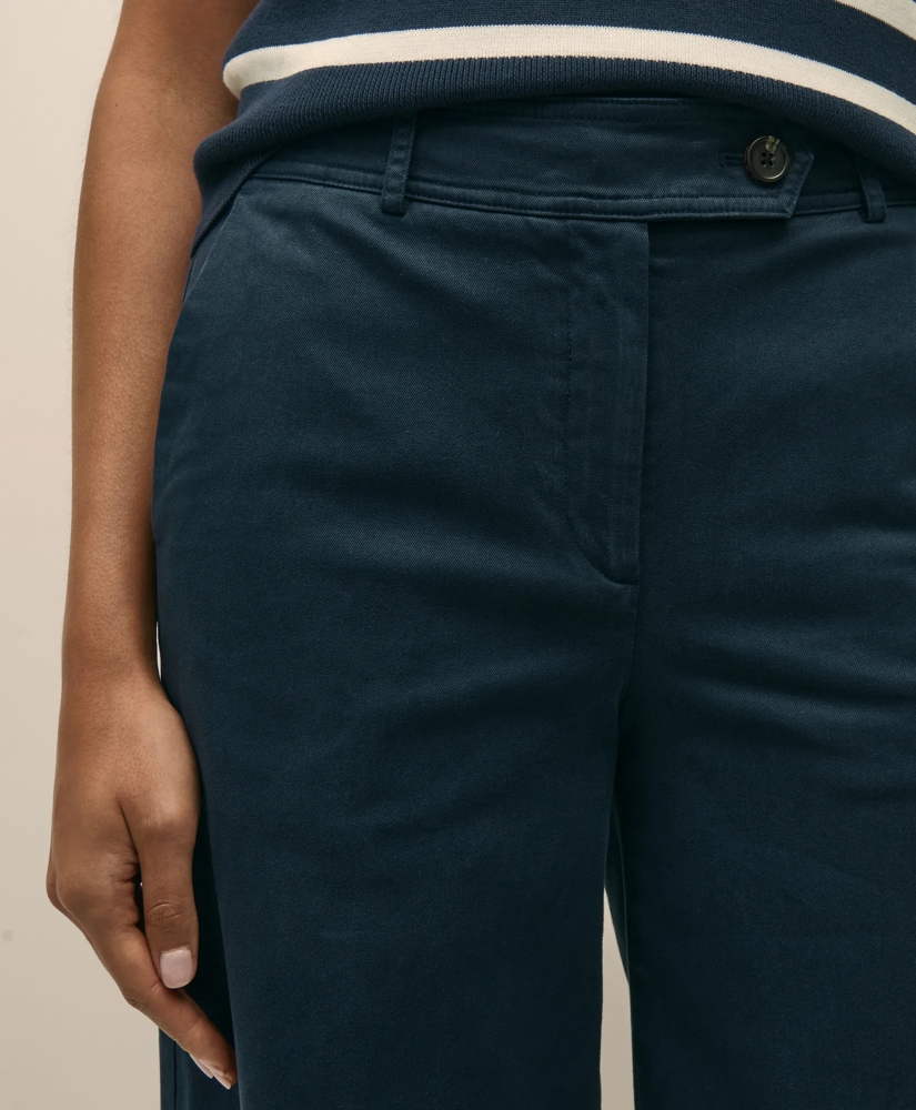 Cotton Twill Wide-Leg Pant, image 3