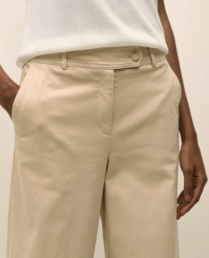 Cotton Twill Wide-Leg Pant, image 3