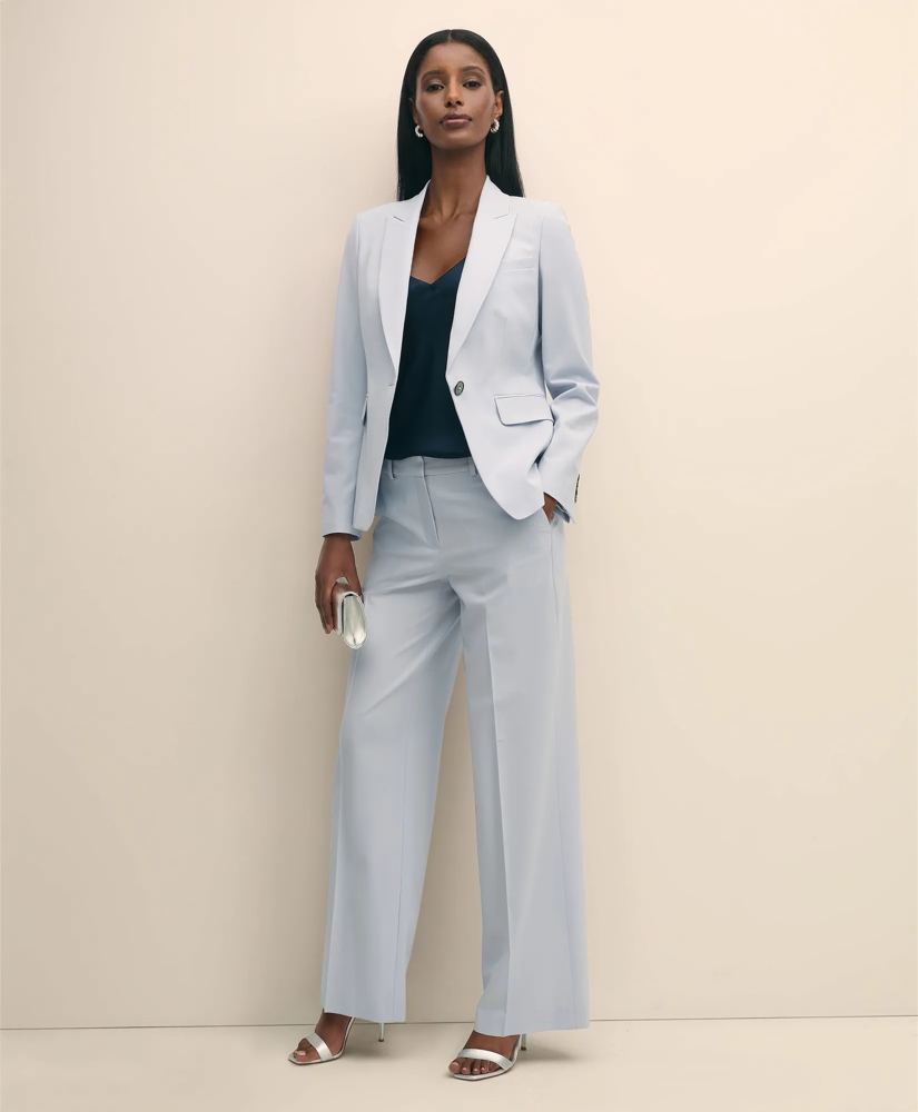 The Essentials Wool Wide Leg Trouser, image 3