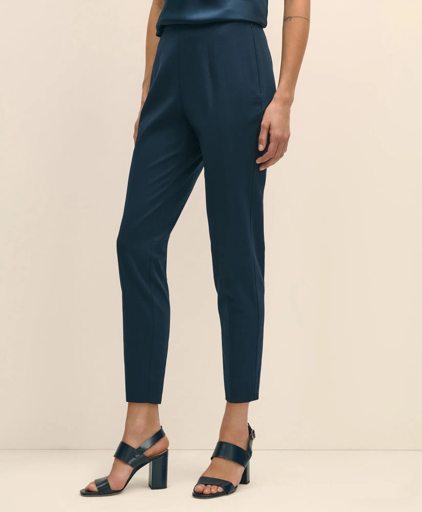 Slim Fit Side-Zip Pant in Cotton Faille, image 2