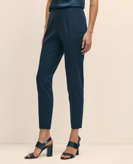 Slim Fit Side-Zip Pant in Cotton Faille, image 2