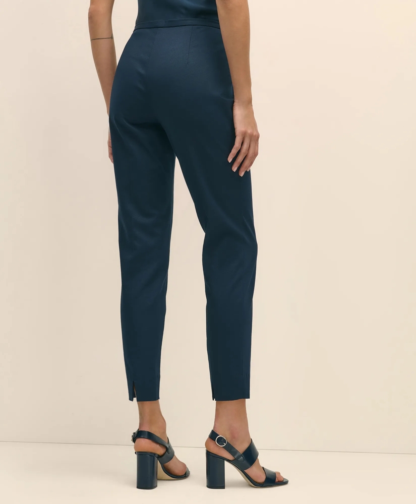 Slim Fit Side-Zip Pant in Cotton Faille, image 4