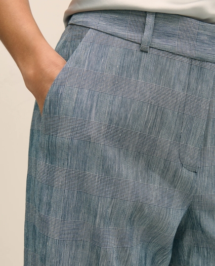 Linen Blend Wide-Leg Trousers, image 3