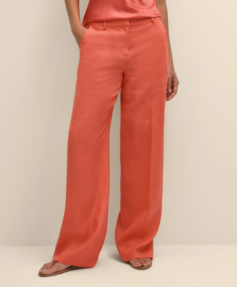Linen Wide Leg Trousers, image 2