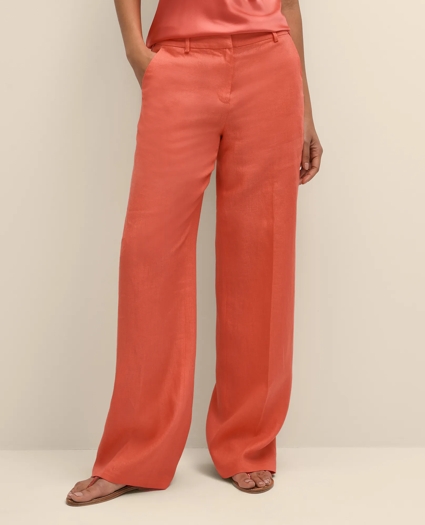 Linen Wide Leg Trousers, image 2