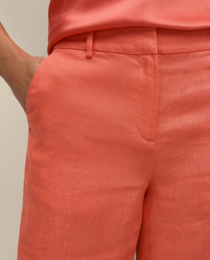 Linen Wide Leg Trousers, image 3