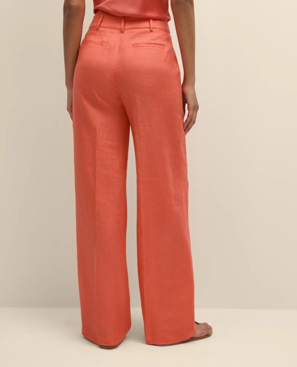 Linen Wide Leg Trousers, image 4