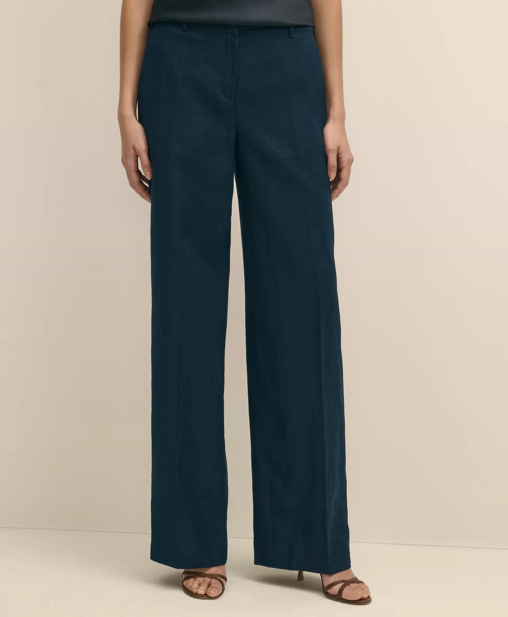 Linen Wide Leg Trousers