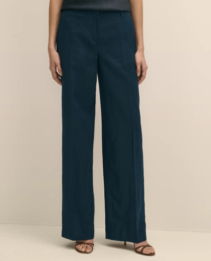 Linen Wide Leg Trousers, image 2