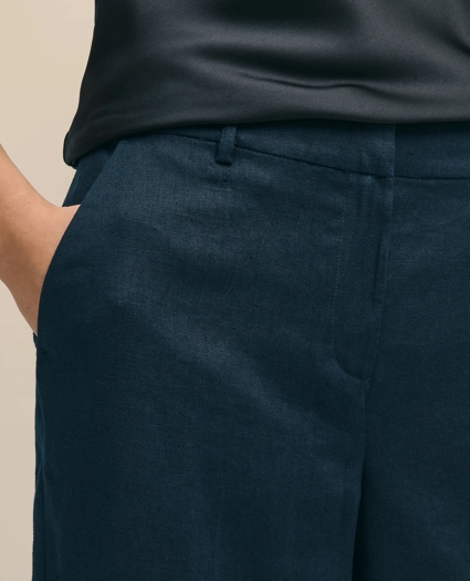 Linen Wide Leg Trousers, image 4