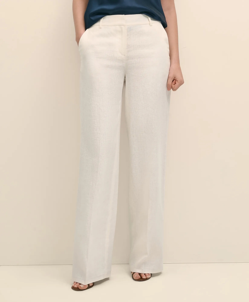 Linen Wide Leg Trousers, image 2