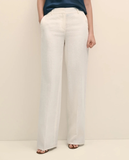 Linen Wide Leg Trousers, image 2