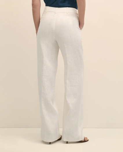Linen Wide Leg Trousers, image 3