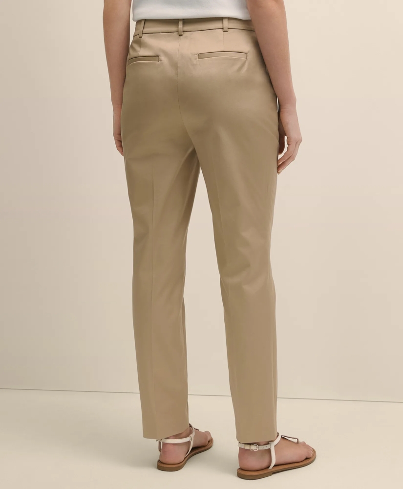 Cotton Sateen Slim Pants, image 3