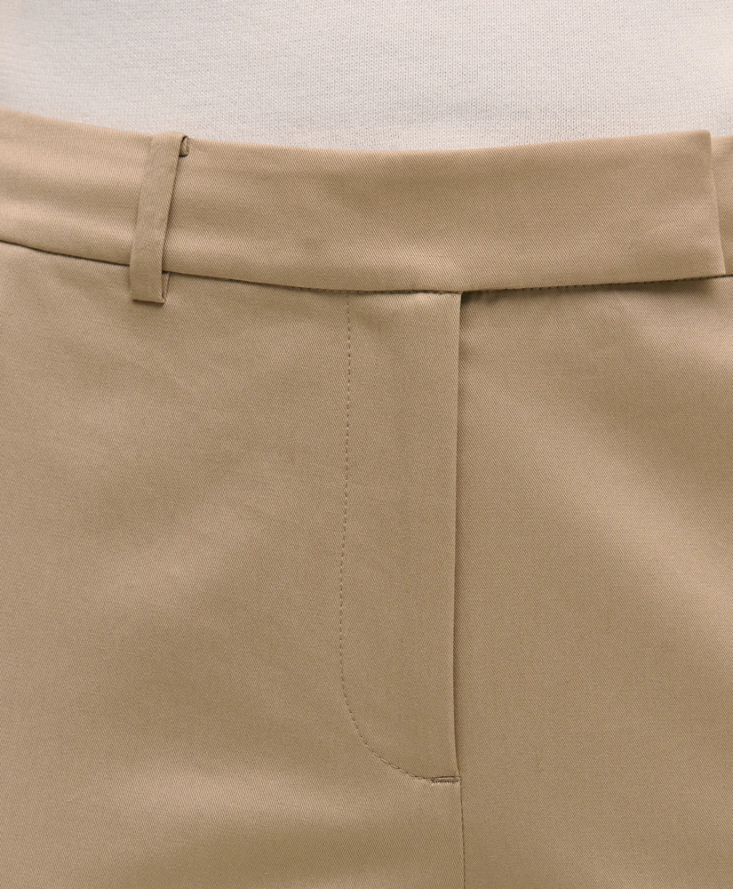 Cotton Sateen Slim Pants, image 4