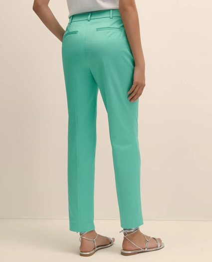 Cotton Sateen Slim Pants, image 3
