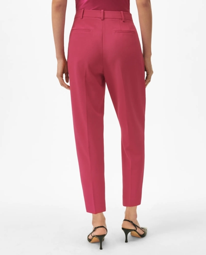Cropped Fine Twill Crepe Pants, image 3